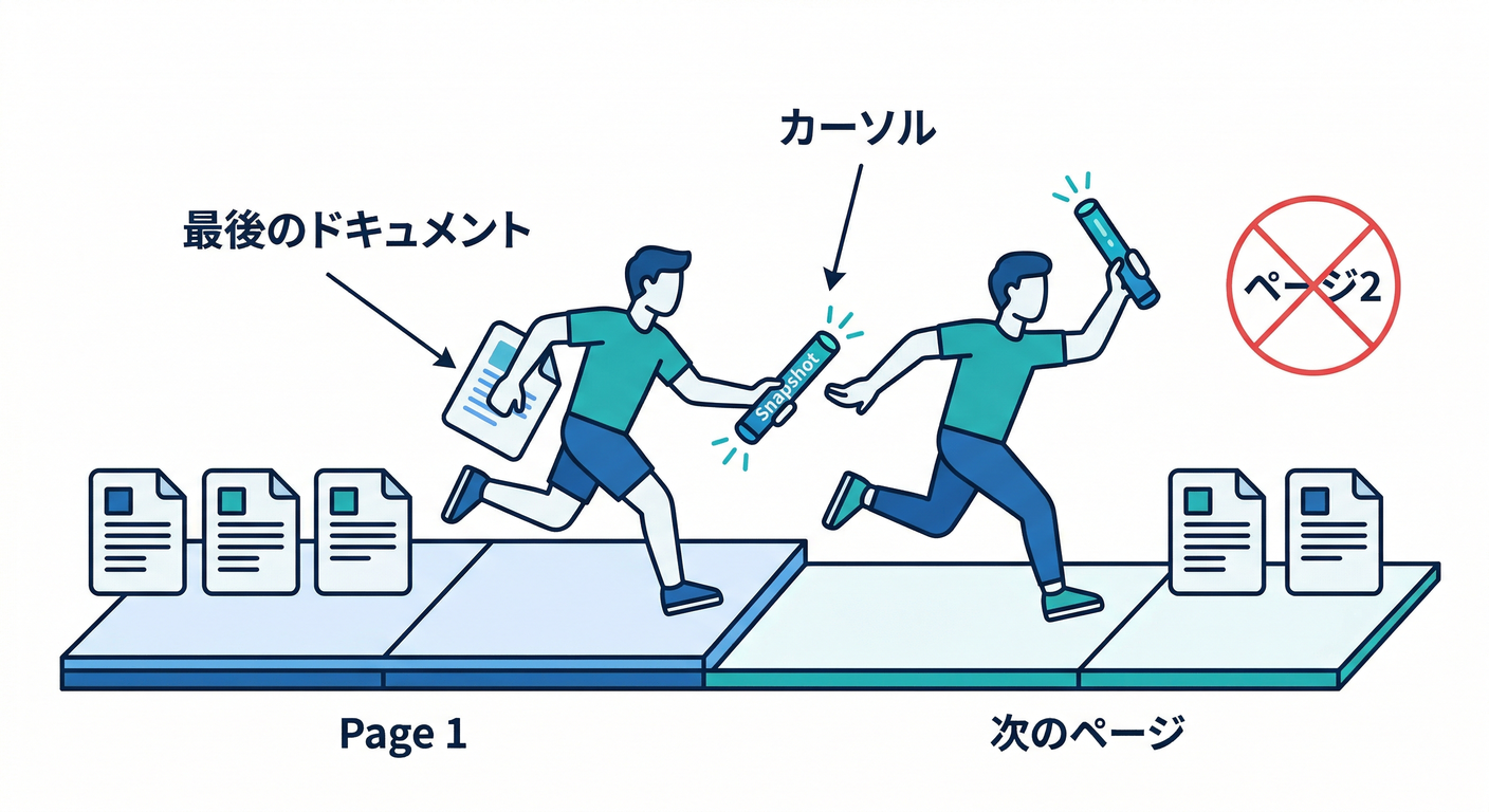 Snapshot cursor concept