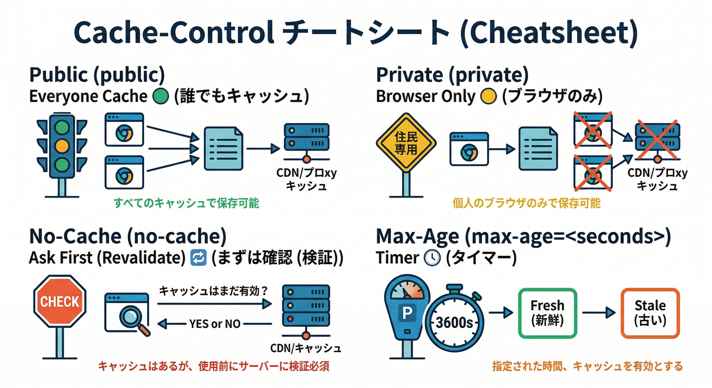 Cache-Control Cheatsheet