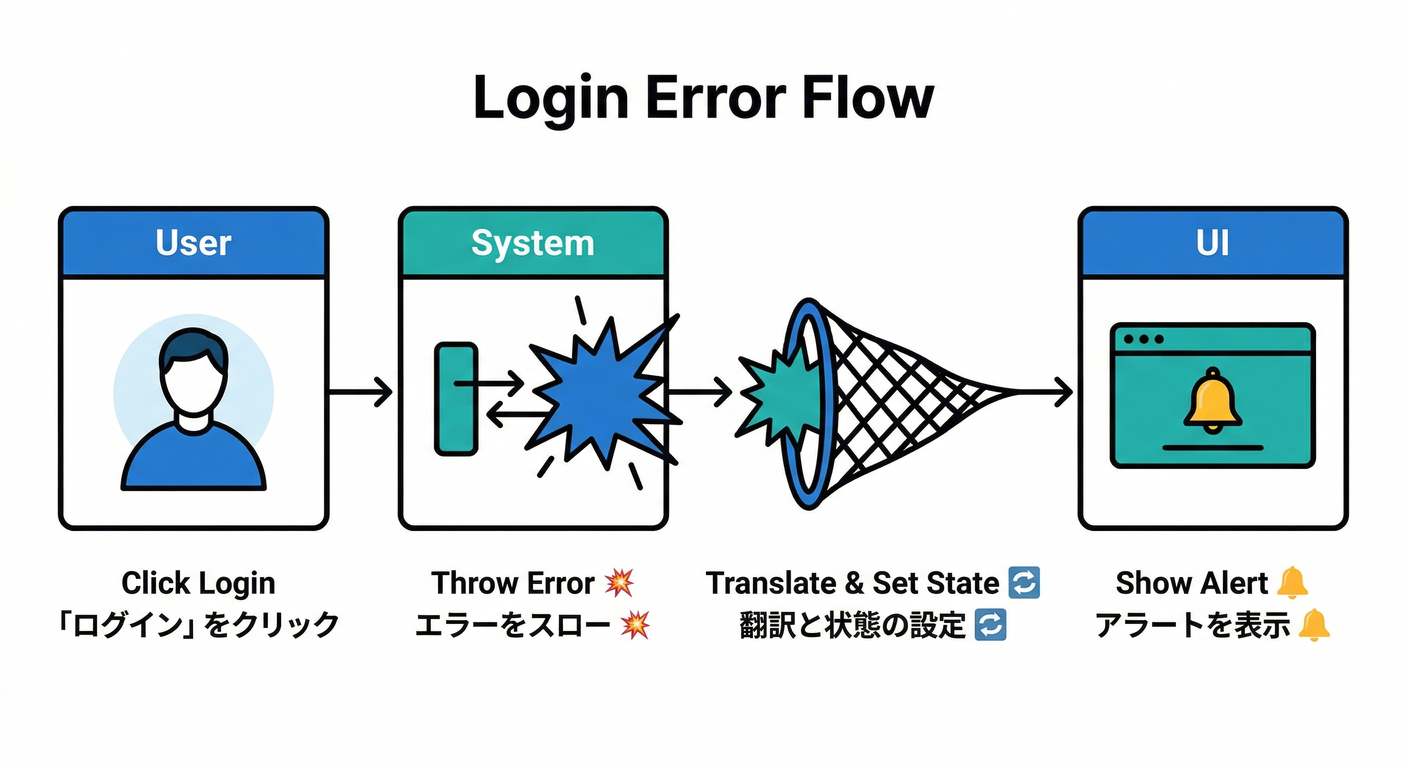 Login Error Flow