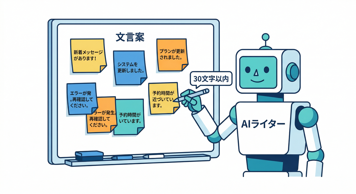 AI Drafting Notification Text