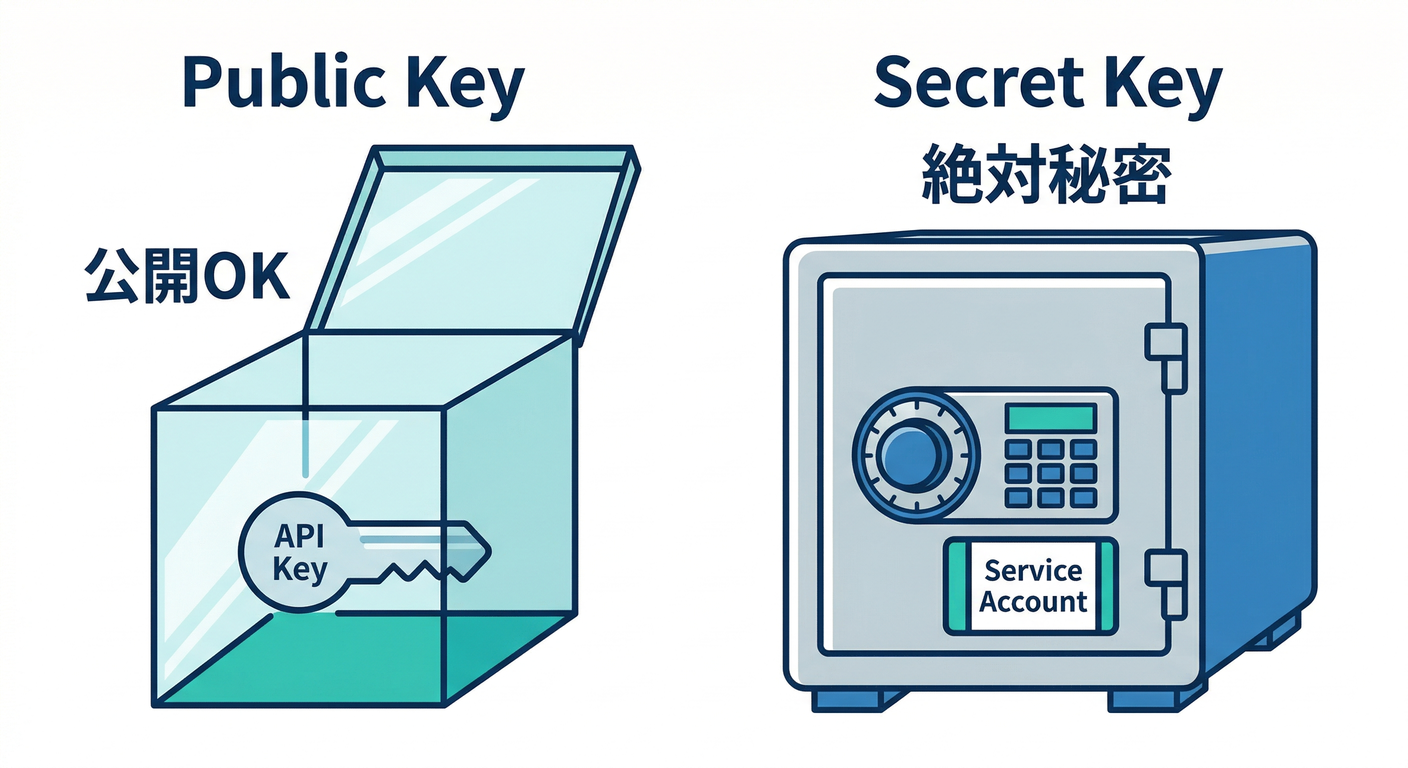 Public vs Secret Keys