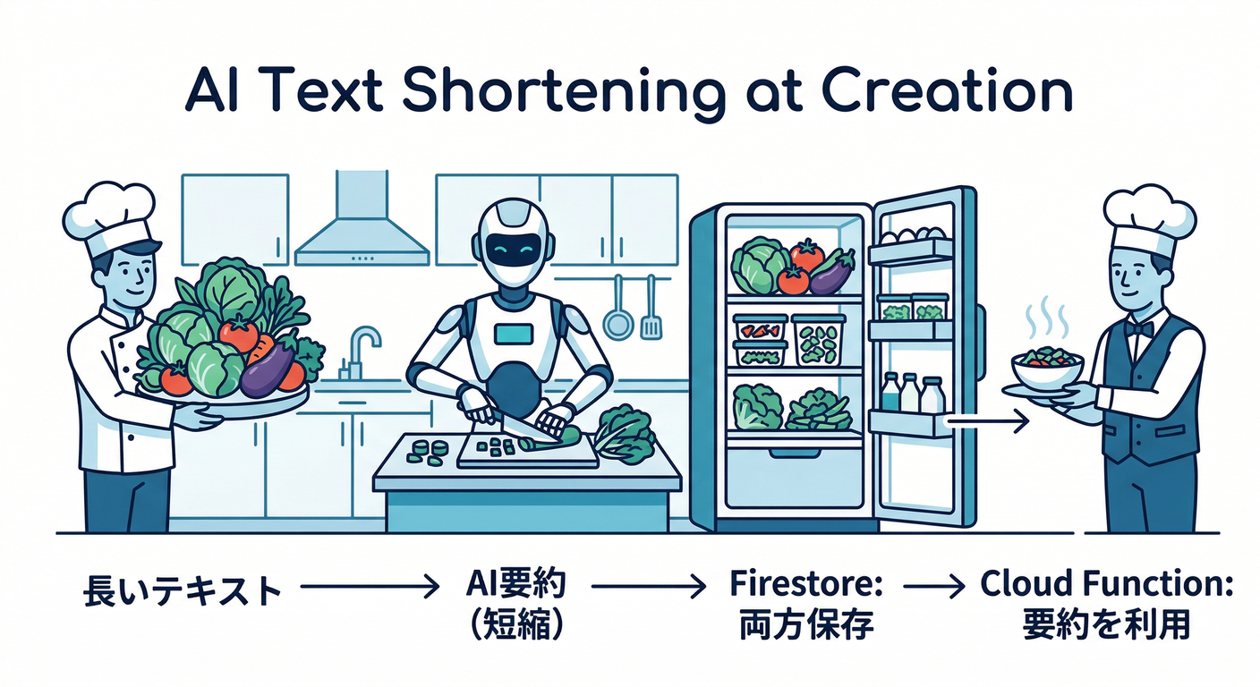 AI Text Shortening at Creation