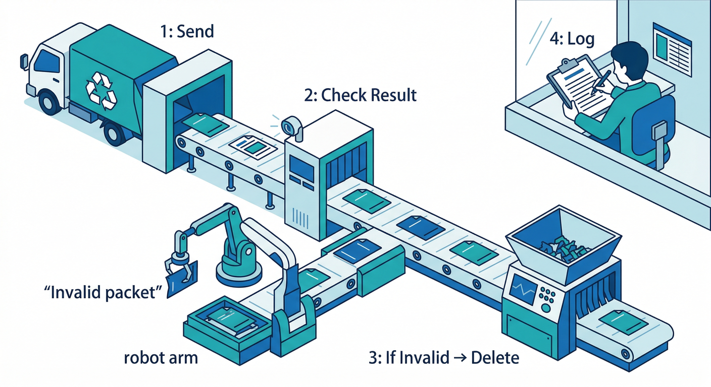 Send and Cleanup Logic Flow